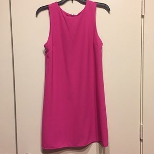 Pink shift dress